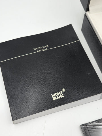 Genuine OEM Montblanc Watch Presentation Box Set w/ Warranty Card & Booklets