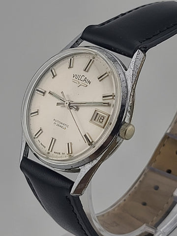 Vintage 1960's Vulcain Men's Automatic Calendar 17J Swiss Made Watch. Working.