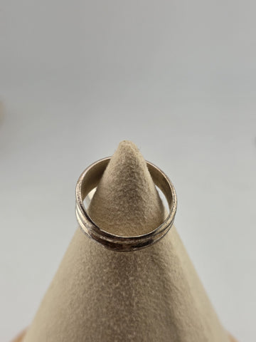 Sterling Silver Turquoise Modernist Swirl Ring 925 China Size 9 Vintage Style