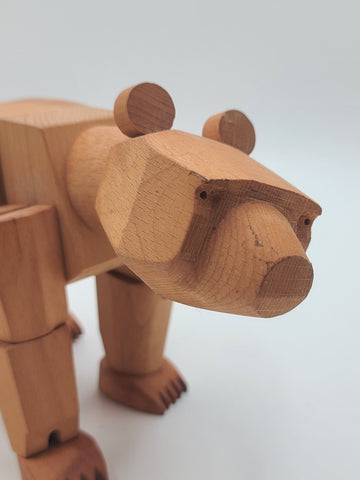 AREAWARE | URSA MINOR BEAR WOODEN TOY | DAVID WEEKS | WOOD CREATURES