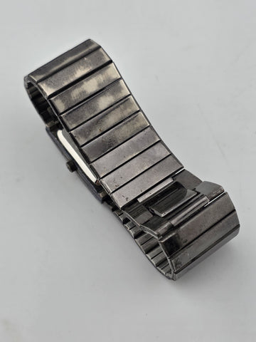 Vintage Rado Diastar Diamond Ladies Quartz Analog Watch Square Black Japan Works