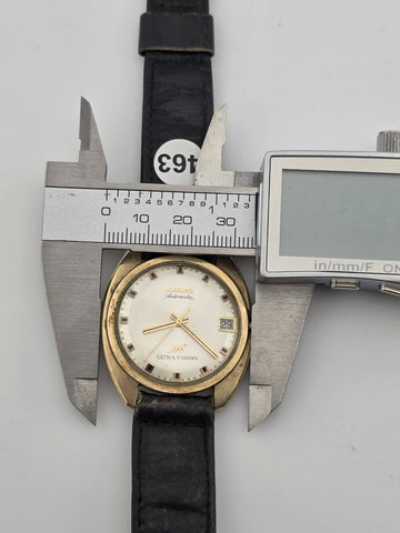 Vintage 1960's Longines Ultra-Chron Automatic Date 10K GF 34mm Watch. Works.