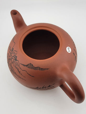 Vintage Large Chinese Gu Jingzhou Purple Clay Yixing Zisha Ceramic Teapot