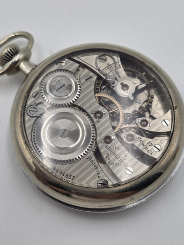 Antique 1892 Elgin Grade 118 17J 18S Pocket Watch Glass Exhibition Back Running