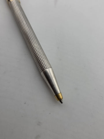 Vintage S.T Dupont Montparnasse Ciselé Ballpoint Pen - Palladium & Gold Plated