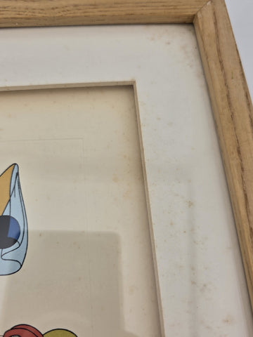 Rare Disney Treasures "Brave Little Tailor" Mickey Serigraph Etching Framed COA.