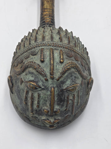 Rare Authentic Ashanti African Bronze Unity Cup Fertility Family Tribe Sculpture