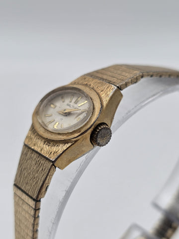 Vintage Waltham 17 Jewel Ladies Mechanical Watch Miraflex RGP Bracelet USA Works