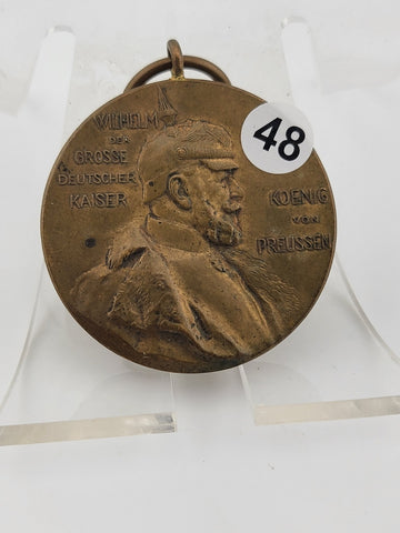 1897 GERMAN STATES PRUSSIA KING WILHELM I 100 Years Genuine Antique Medal