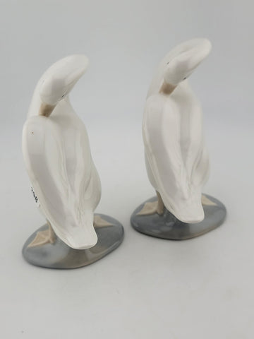 Set Of 2 Lladro Figurine “LITTLE DUCK” Duck/Goose Standing Preening 4553 Retired