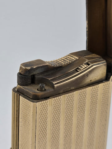 Vintage Collectible Authentic St Dupont France Gold Plated Ligne 1 Lighter.