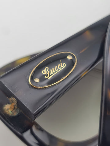 Vintage Ladies GUCCI GG2933/S 086DA 58□13 130 Side Logo Sunglasses Brown W Case