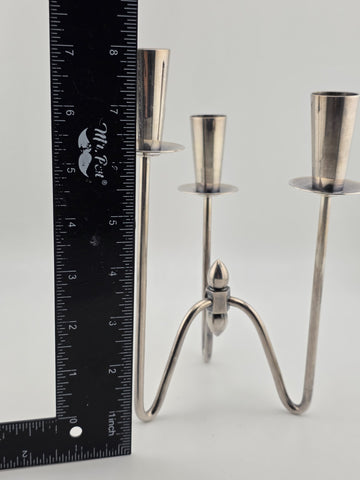Rare Vintage Authentic Three-armed Candlesticks Silver Plated by Johannes Berg