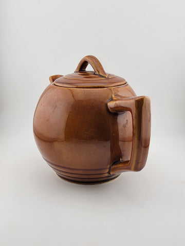 Vintage Collectible McCoy Pottery Small Brown Teapot USA