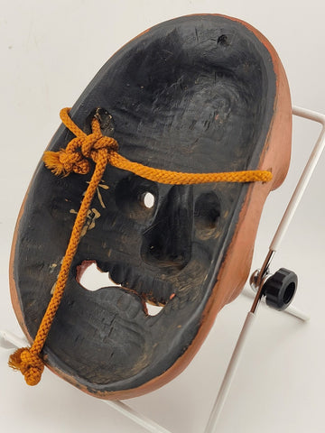 Yamanba mask, solitary old Man, nôh theater demon Hand Carved Wood & Dry Lacquer