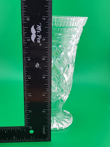 Vintage Waterford Crystal Retired Glandore 7" Vase Made In Ireland