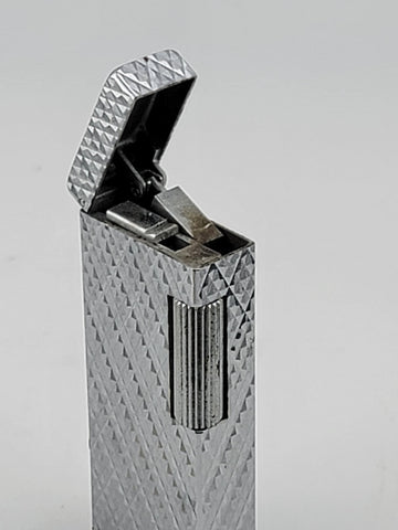 Rare OOK Kreisler KS1 Lighter Silver Toned Diamond Pattern. Japan. Untested.