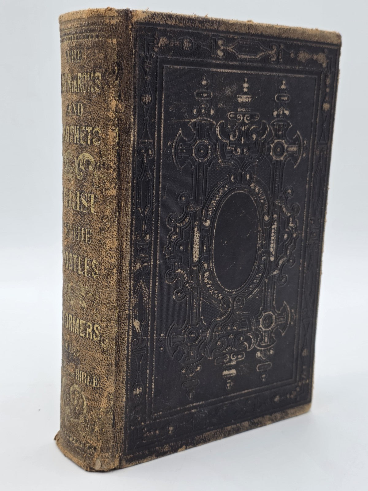 1867 Sacred Biography History Holy Scriptures Osmond Tiffany Antique Bible Book