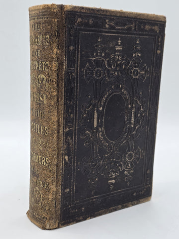 1867 Sacred Biography History Holy Scriptures Osmond Tiffany Antique Bible Book