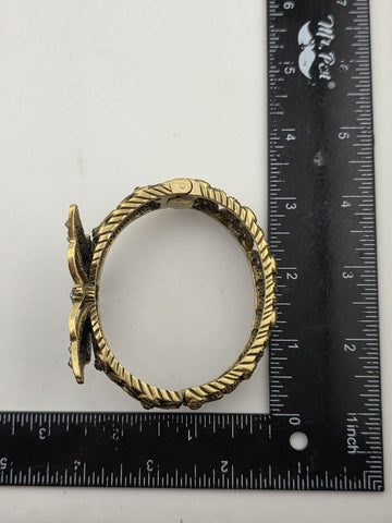 Vintage Heidi Daus Butterfly Garden Crystal Set, Cuff Bracelet, Ring & Earrings