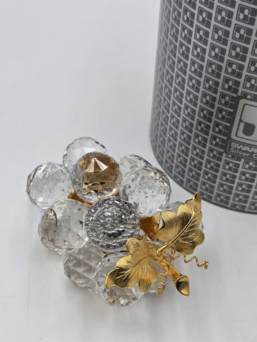 Vintage Swarovski Silver Crystal Grapes 7550 NR 30015 Austria Original Box