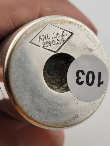 Rare One Of A Kind Antique Silver Metal & Enamel German Marine Oil Lamp.