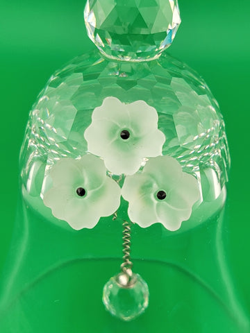 Vintage Swarovski Retired Crystal Dinner Table Bell 1981 5.75" Austria. VG Cond.