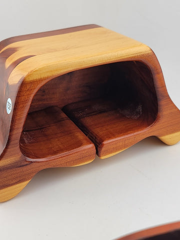 Rare One Of A Kind Vintage Walnut and Baltic Birch Single Drawer Bandsaw Box