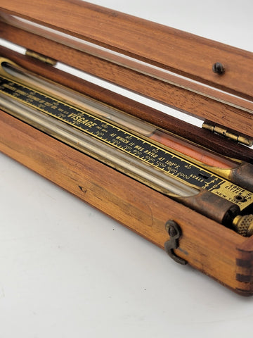 Rare Antique Louis Eitzen Visgage Oil Viscosity Comparator Instrument w/ Case