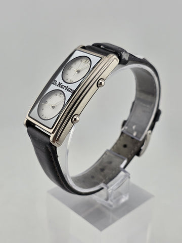 Vintage Rare Dr. Martens Dual Dial Watch Rectangular Japan Quartz V-149 Y2K Work