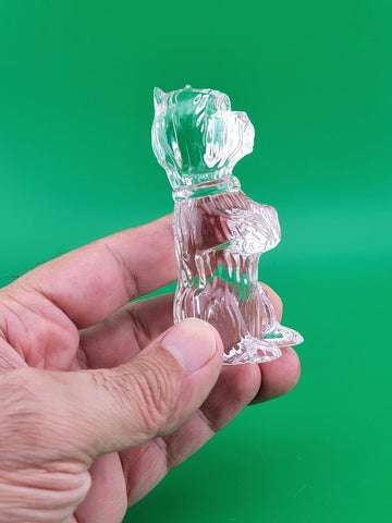 Vintage Collectible Waterford Crystal Scottish Terrier Dog Figurine 3.5". Read.