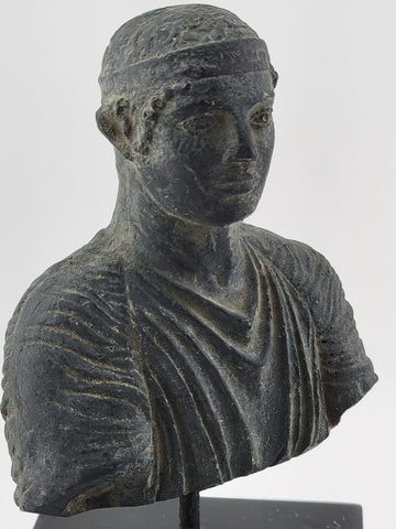 Vintage Miniature Charioteer from Delphi Sculpture Bust.
