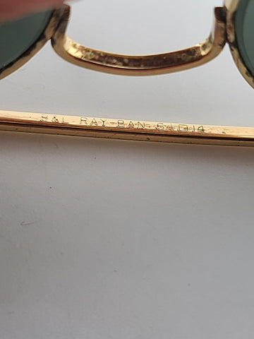 Rare 1970s 64/14mm VINTAGE B&L RAY BAN USA OUTDOORSMAN AVIATOR SUNGLASSES