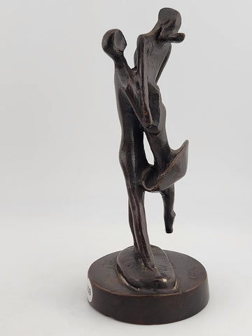 Rare Collectible Jose Almanzor, Bronze Dancers, Mexican School Bronze Sculpture.