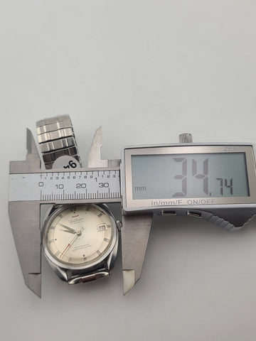 Vtg Waltham Men's Automatic Self-winding Watch 17 Jewels Date 2 tone Hands Runs