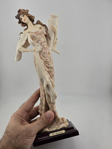 Rare Guiseppe Armani Lady with Amphora Porcelain Figurine 12" Florence Italy