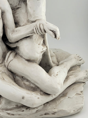Capodimonte Benacchio Triade La Pietat De Michelangelo porcelain statue Signed.