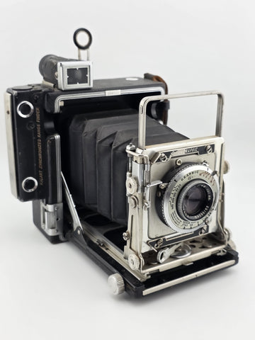 Graflex Crown Graphic 4x5 Camera Kodak Ektar 101mm f4.5 Flash Supermatic. Read.