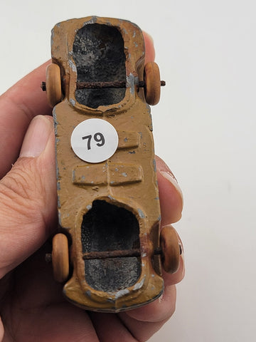 Rare Set Of 3 Antique 1930's Barclay Manoil Armored Cars & Anti-Tank Gun Cars.