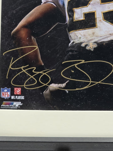 Reggie Bush Signed 8x10 Photo Steiner COA NFL Authenticated Saints Framed