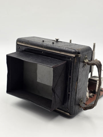 Antique c1910 Quarter Plate Folding Camera Aldis Anastigmat No 6 Minimum Cameo
