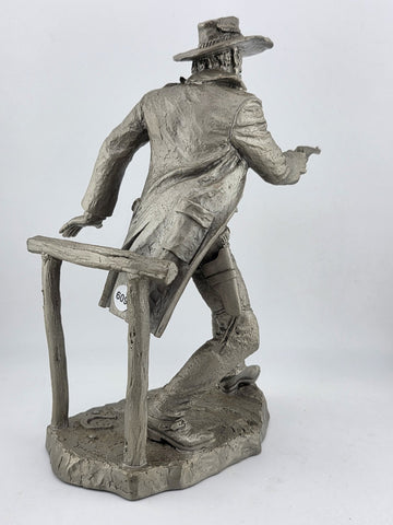 Franklin Mint Western Heritage Museum Fine Pewter The Gunfighter by Jim Ponter