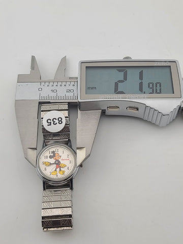 Vintage Ingersoll Disney Mickey Mouse 24mm Manual Wind Watch Good Running
