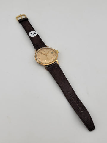 Vintage 1960's Zodiac Automatic Gold Plated Men's Wrist Watch. Runs great.