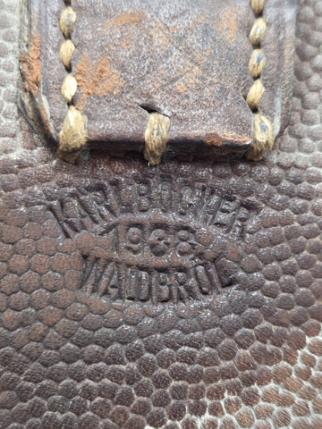 WWII German 1938 K98 Mauser Leather Ammo Pouch Karl Böcker Waldbröl Wehrmacht