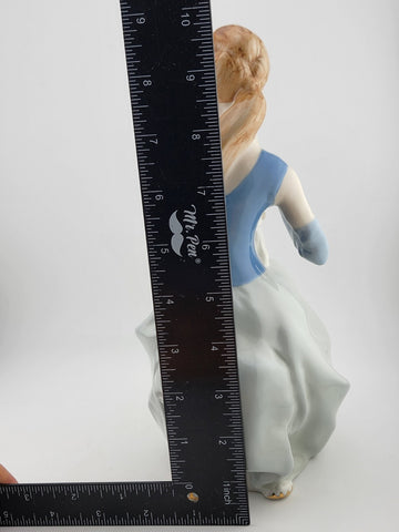 Vintage Collectible Royal Dux Seated Lady W Dog Porcelain Figurine Bohemia 10"