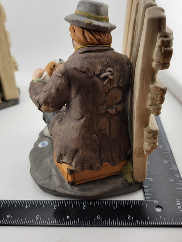 Vintage The Emmett Kelly JR Signature Collection Figurine Bookends Flambro