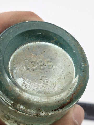 Rare Pair Antique 1900-1915 Embossed Coca-Cola Bottles Winston NC Aqua Glass