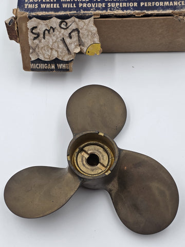 Rare Vintage NIB Michigan Wheel SMC-17 Bronze 3 Blade Boat Propeller w/ Box