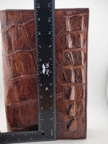 Antique Fabulous Caramel 1940's-50's Genuine Hornback Alligator Purse.